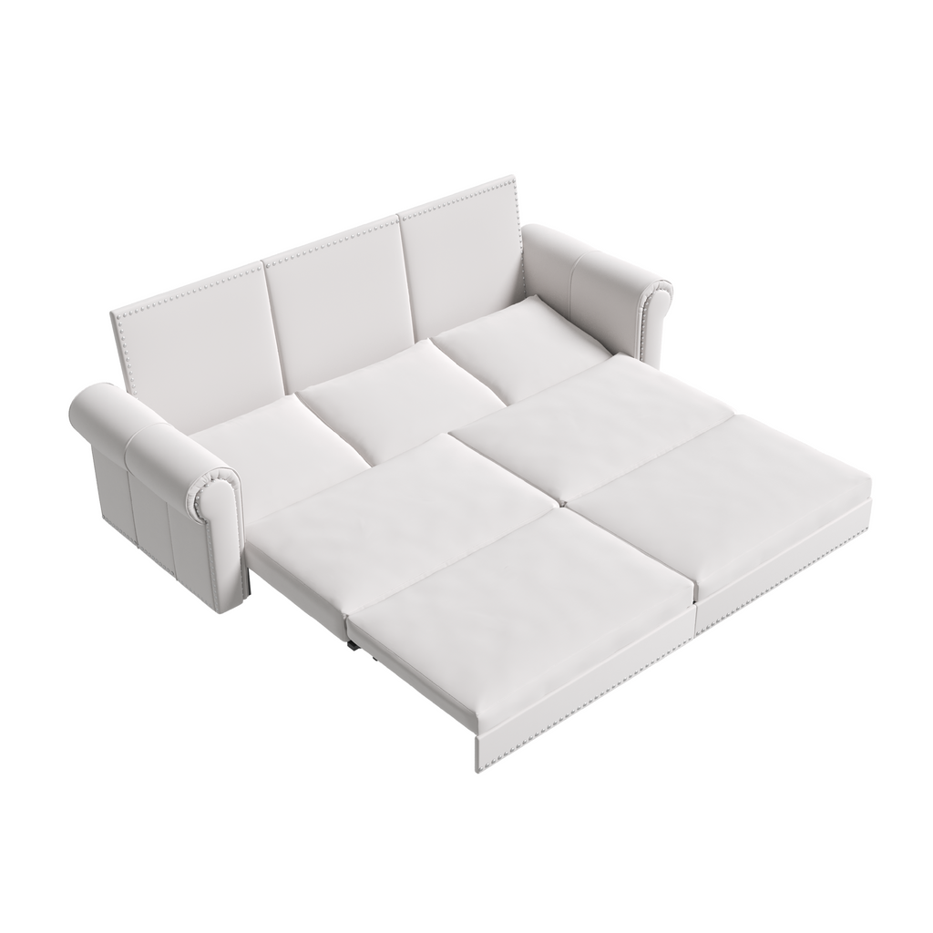 93.7' King Velvet Convertible Sleeper Sofa