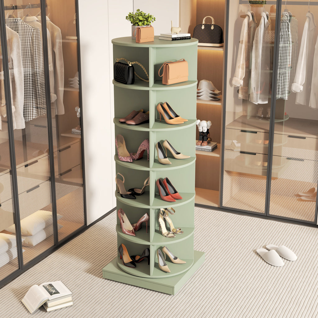 Modern 360° Rotating Shoe Cabinet 6/7 Layers Space Saver
