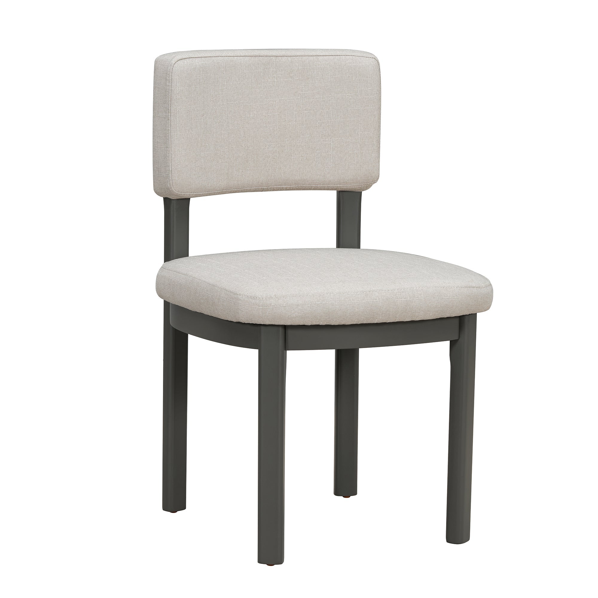 Farmhouse Dining Table Set with 6 Upholstered Chairs