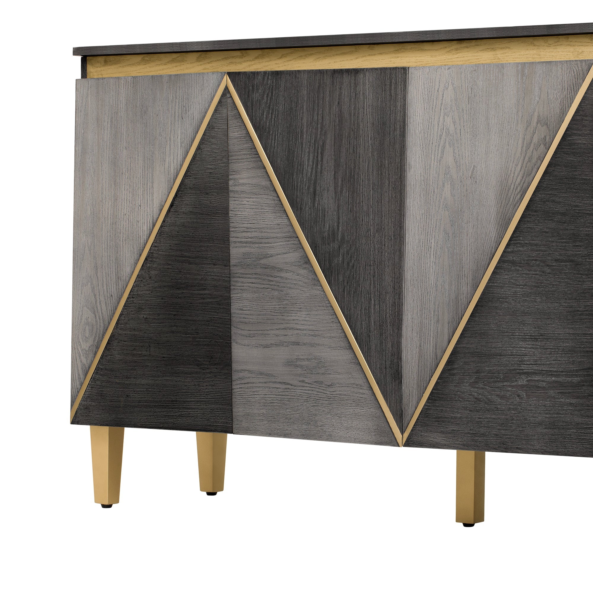 60' Retro Sideboard Cabinet with Adjustable Shelves