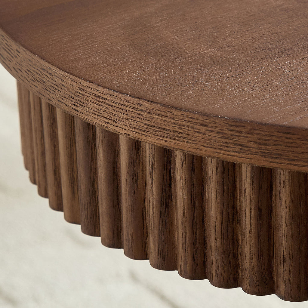 Modern Design Oval Handcraft Drum Coffee Table