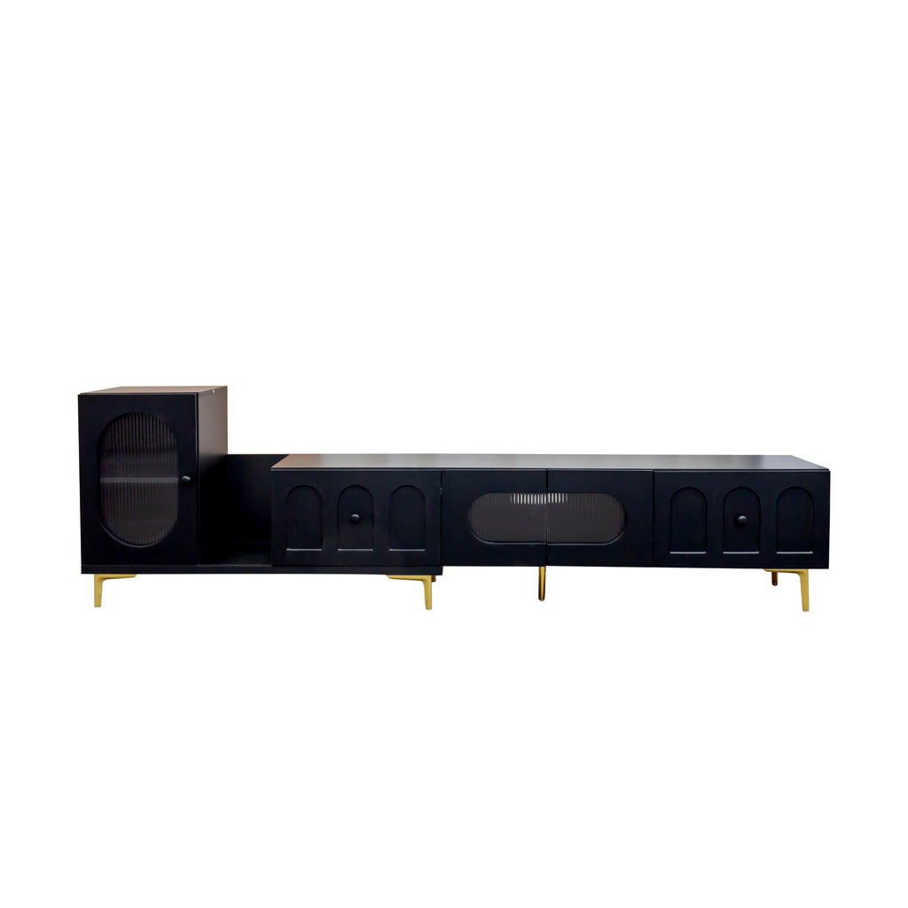 Wood Rectangle Extendable TV Stand