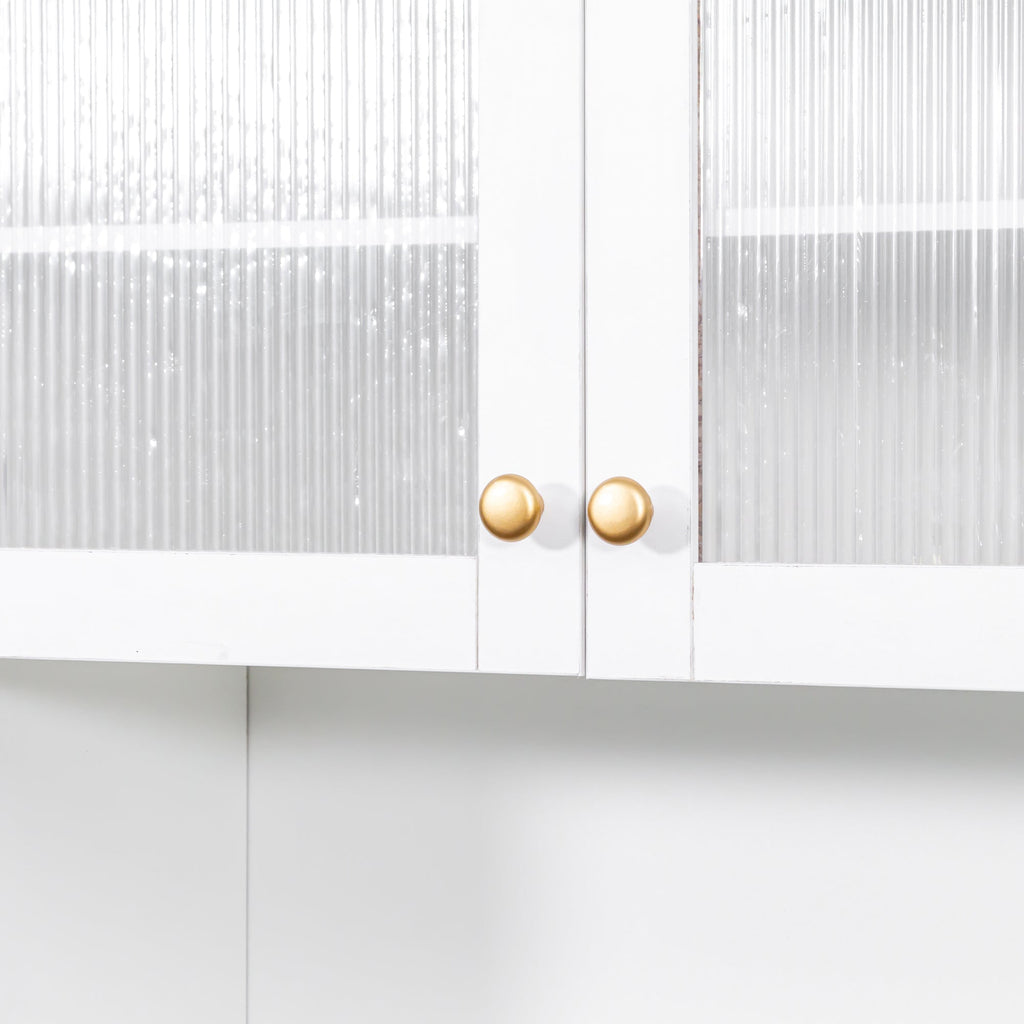 Farmhouse Pantry Organizers Cabinet with 4 Doors