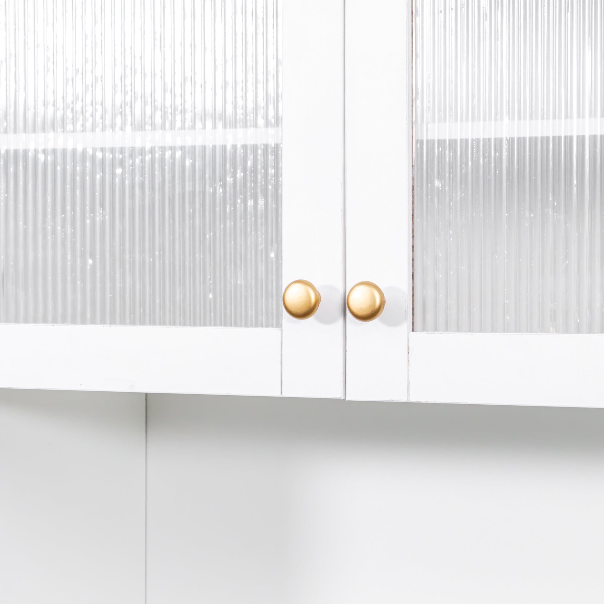 Farmhouse Pantry Organizers Cabinet with 4 Doors
