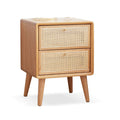 Pure Solid Wood Bedside Storage Cabinet