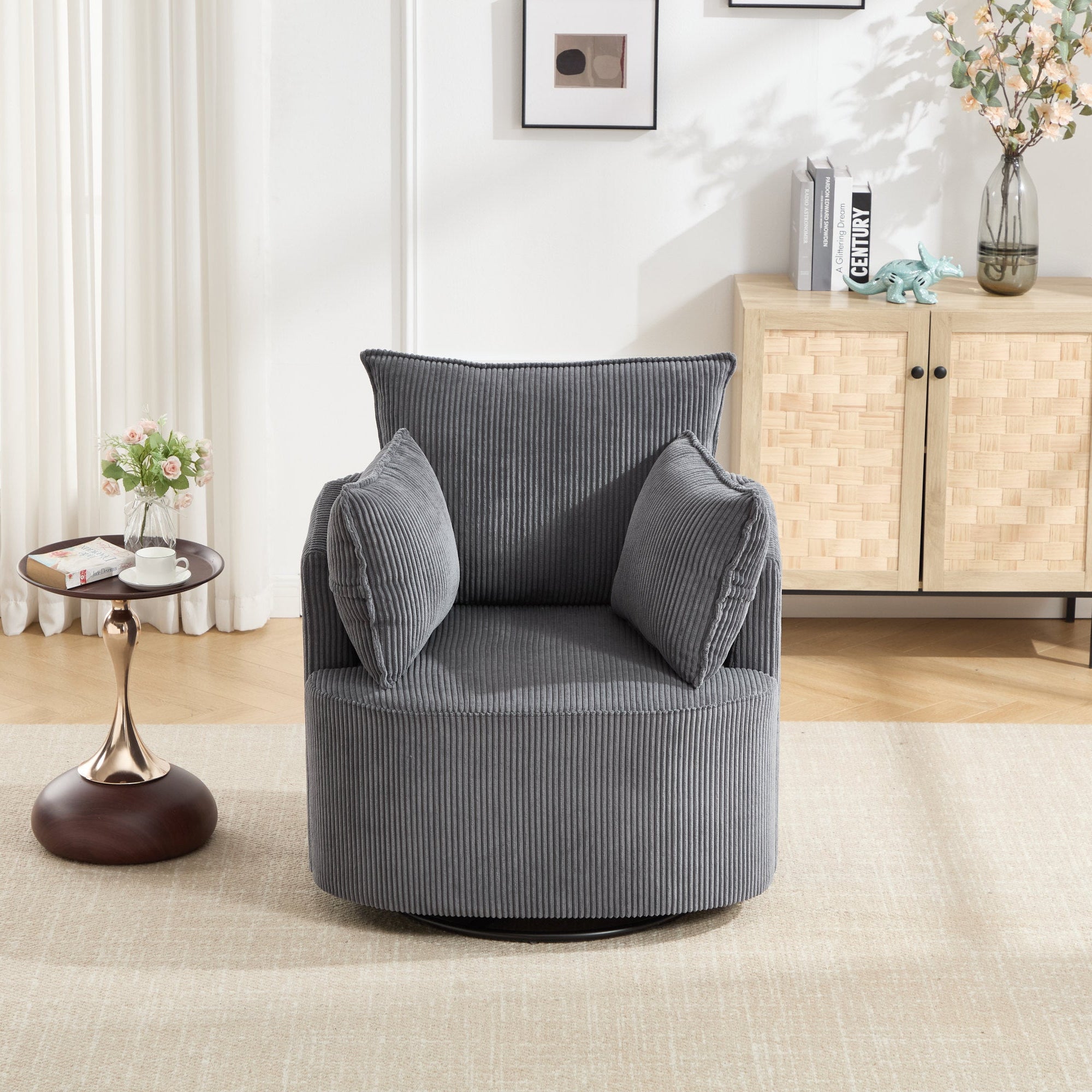 360° Smooth Swivel Living Chair