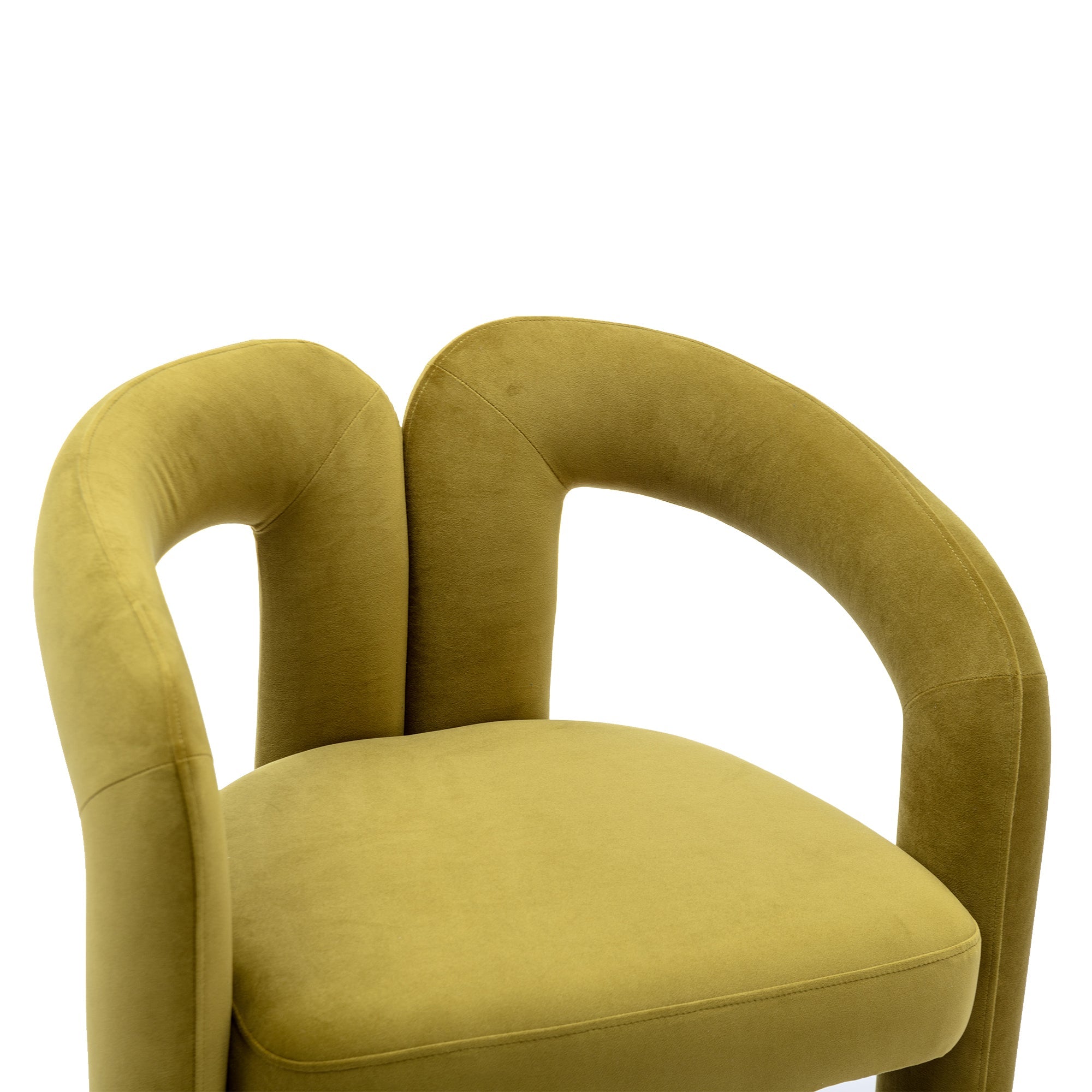 Contemporary Velvet Fabric Upholstered Accent Side Chairs (Set of 2)