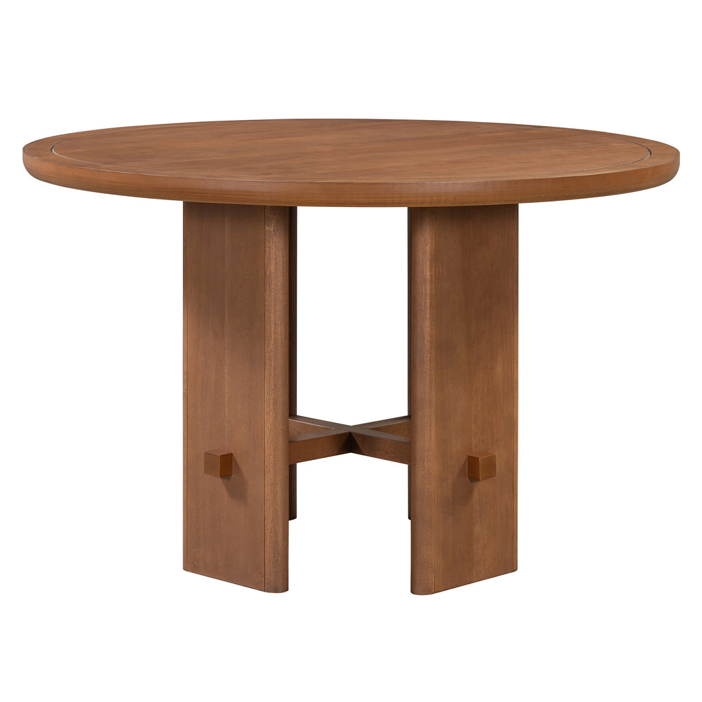 Minimalist Farmhouse Round Dining Table Set
