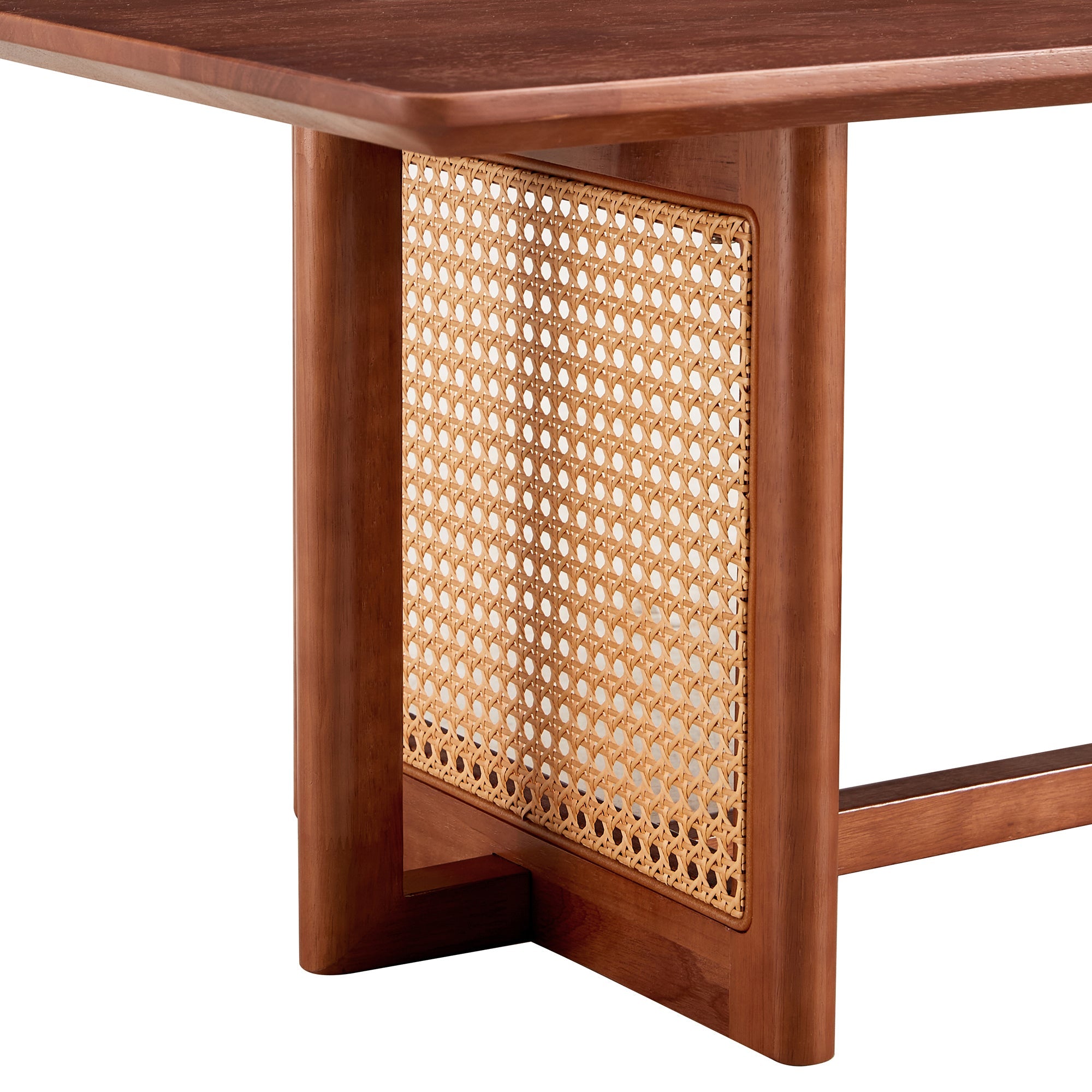 Chinese Style Rattan Solid Wood Coffee Low Table