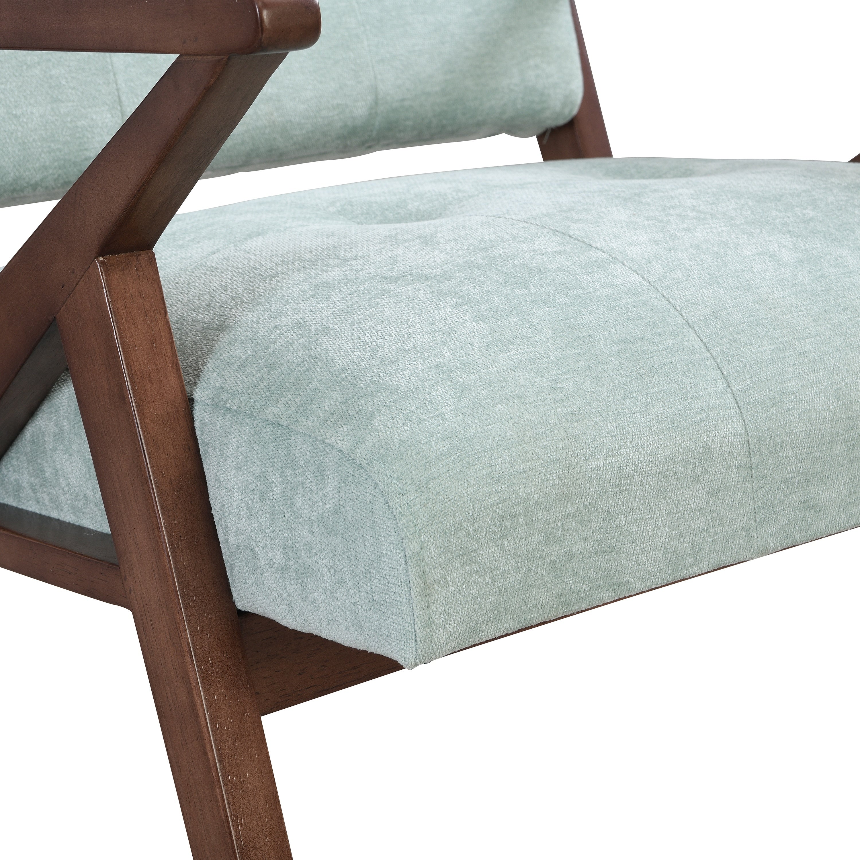 Mid-Century Modern Accent Chair with Plush Cushions