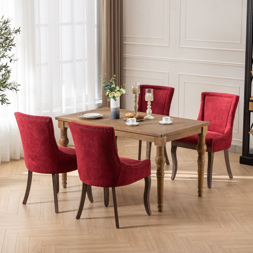 Ultra Side Thickened Fabric Dining Chair (Set of 2)