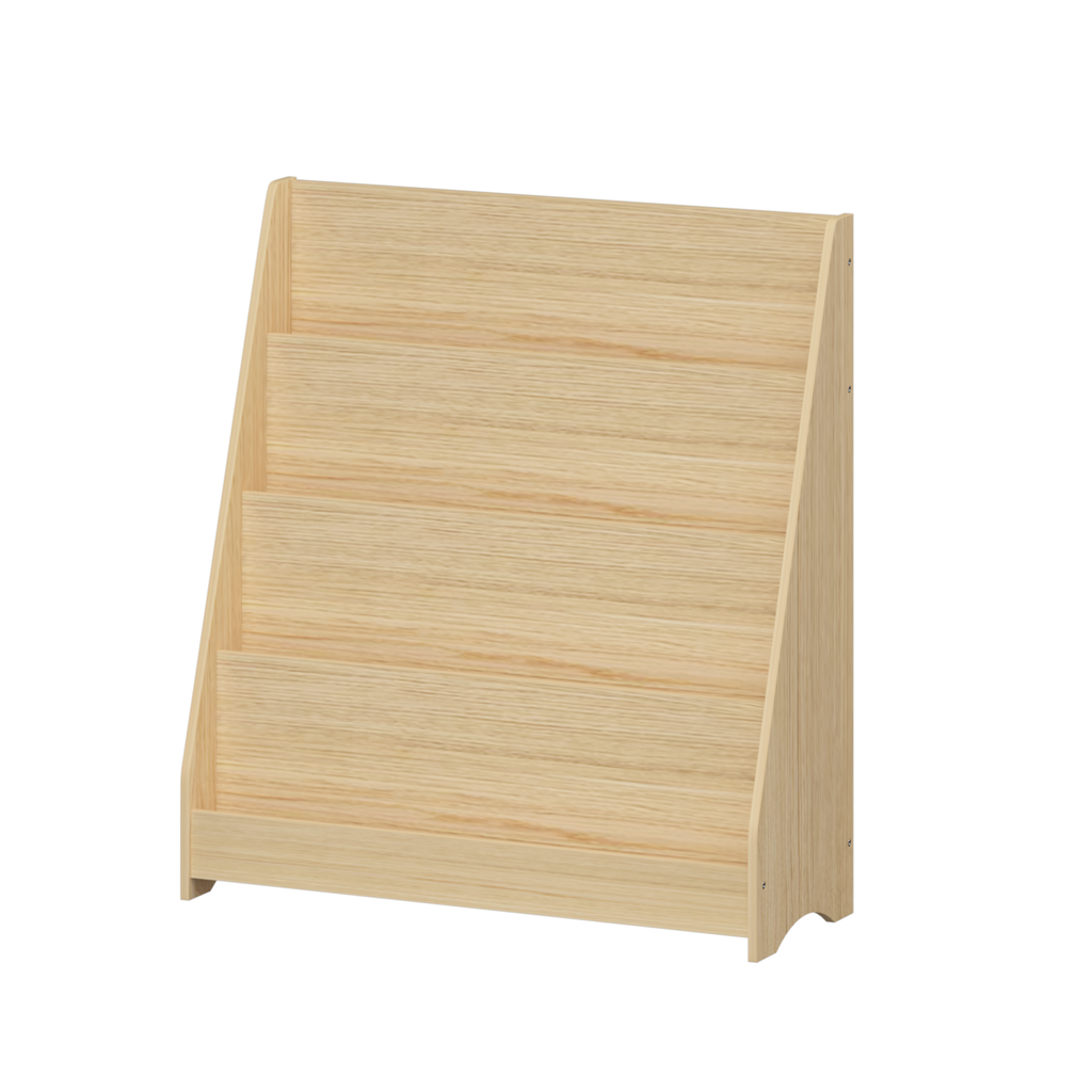 4-Tier MDF Toddler Book Display Shelves Kids Bookshelf