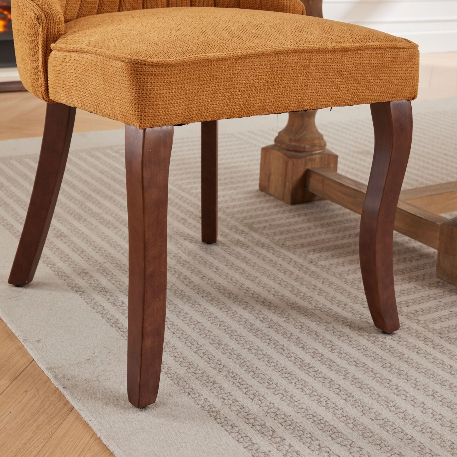 Rayon Cloth Flocking Velvet/Linen Dining Chairs (Set of 2)
