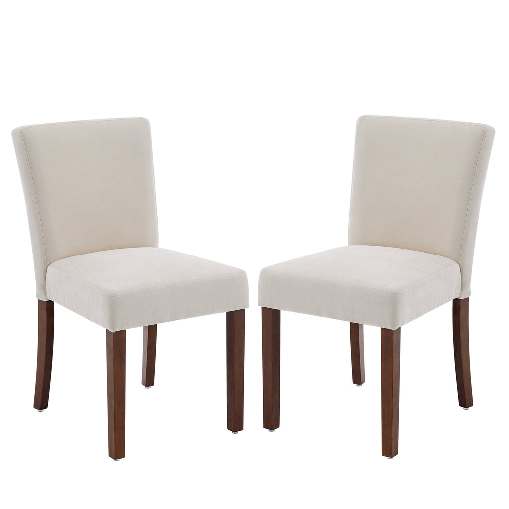 Firmoz Modern High-Back Dining Chairs with Rubberwood Legs