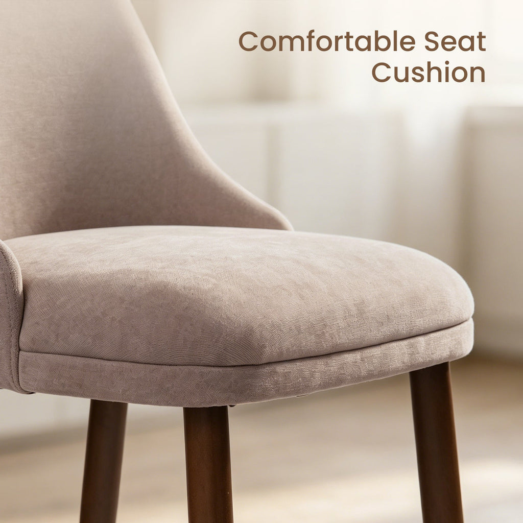 Firmoz Modern Soft Chenille Upholstered Side Chair Dining Chairs