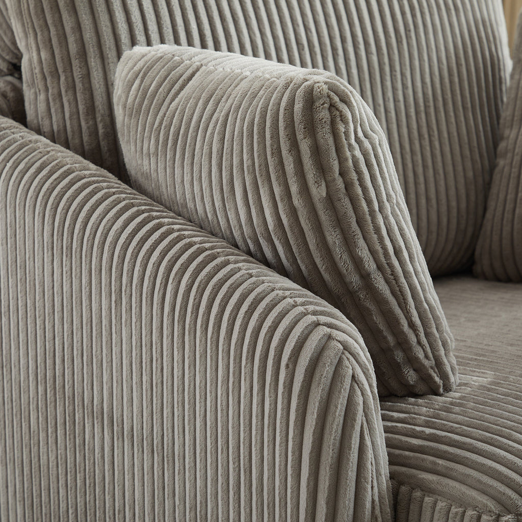 40.55'W Swivel Accent Sofa Chair with 2 Thorw Pillows