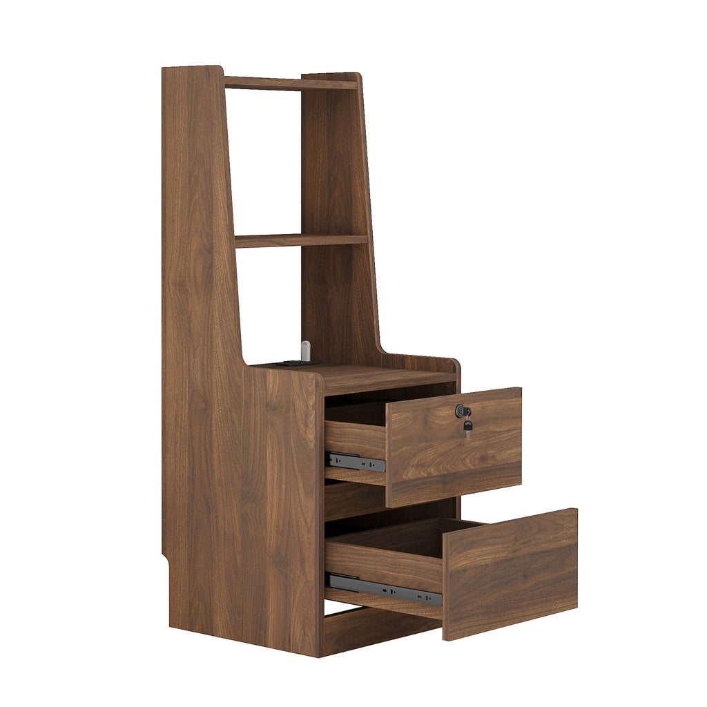 Modern Smart Nightstand with Charging Station