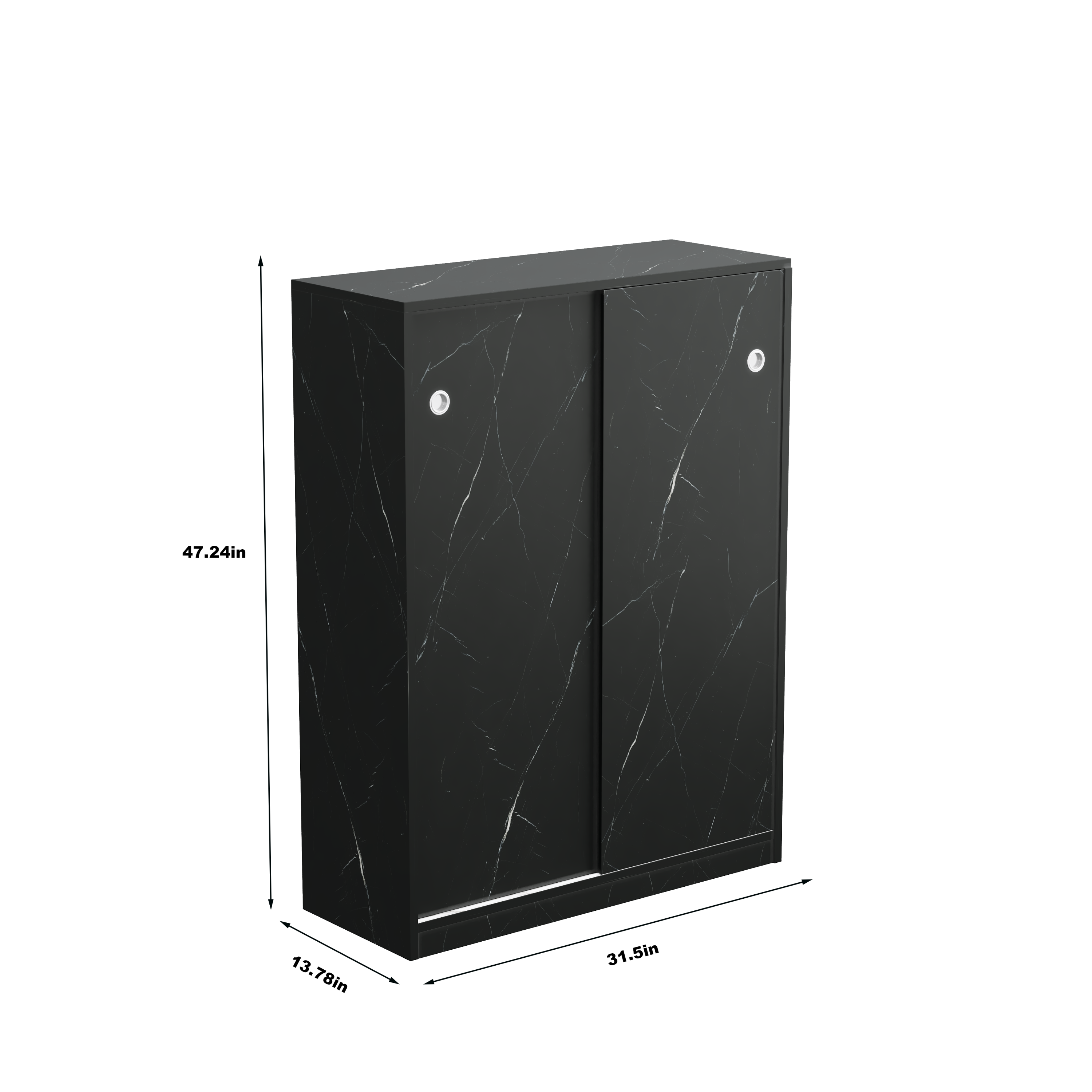 Marble Shoe Cabient with Sliding Door