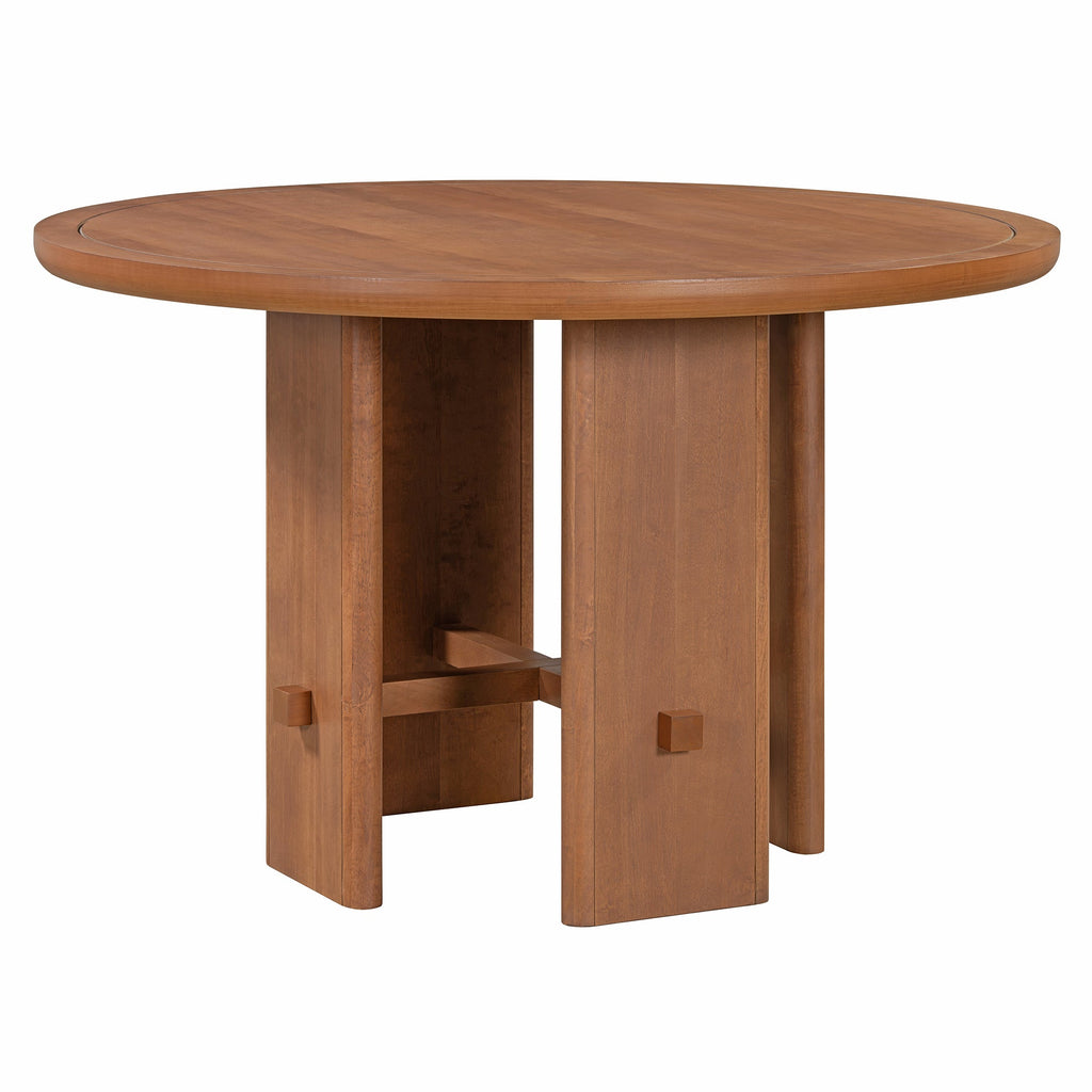 Minimalist Farmhouse Round Dining Table Set