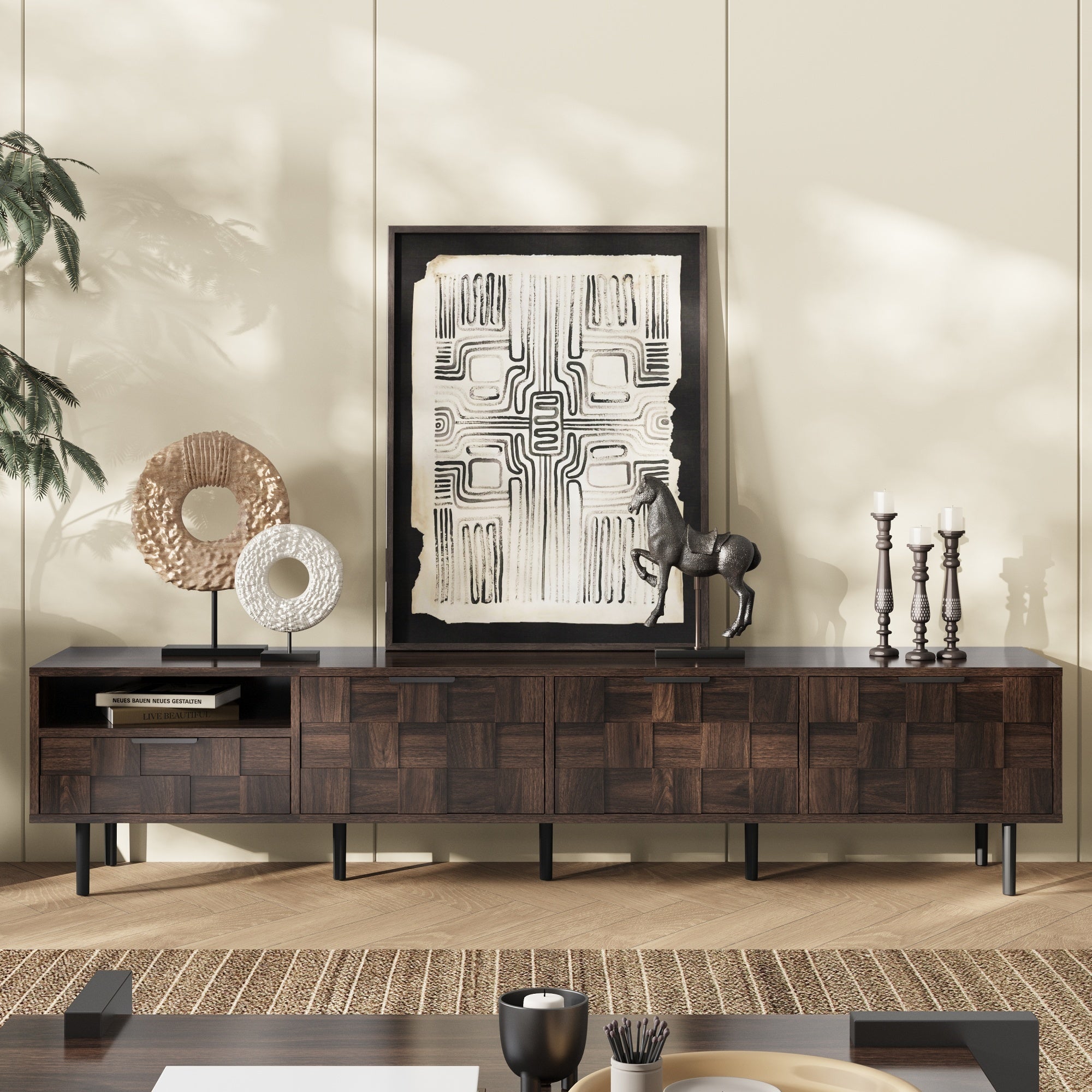 78 ' Mid Century Modern TV Stand