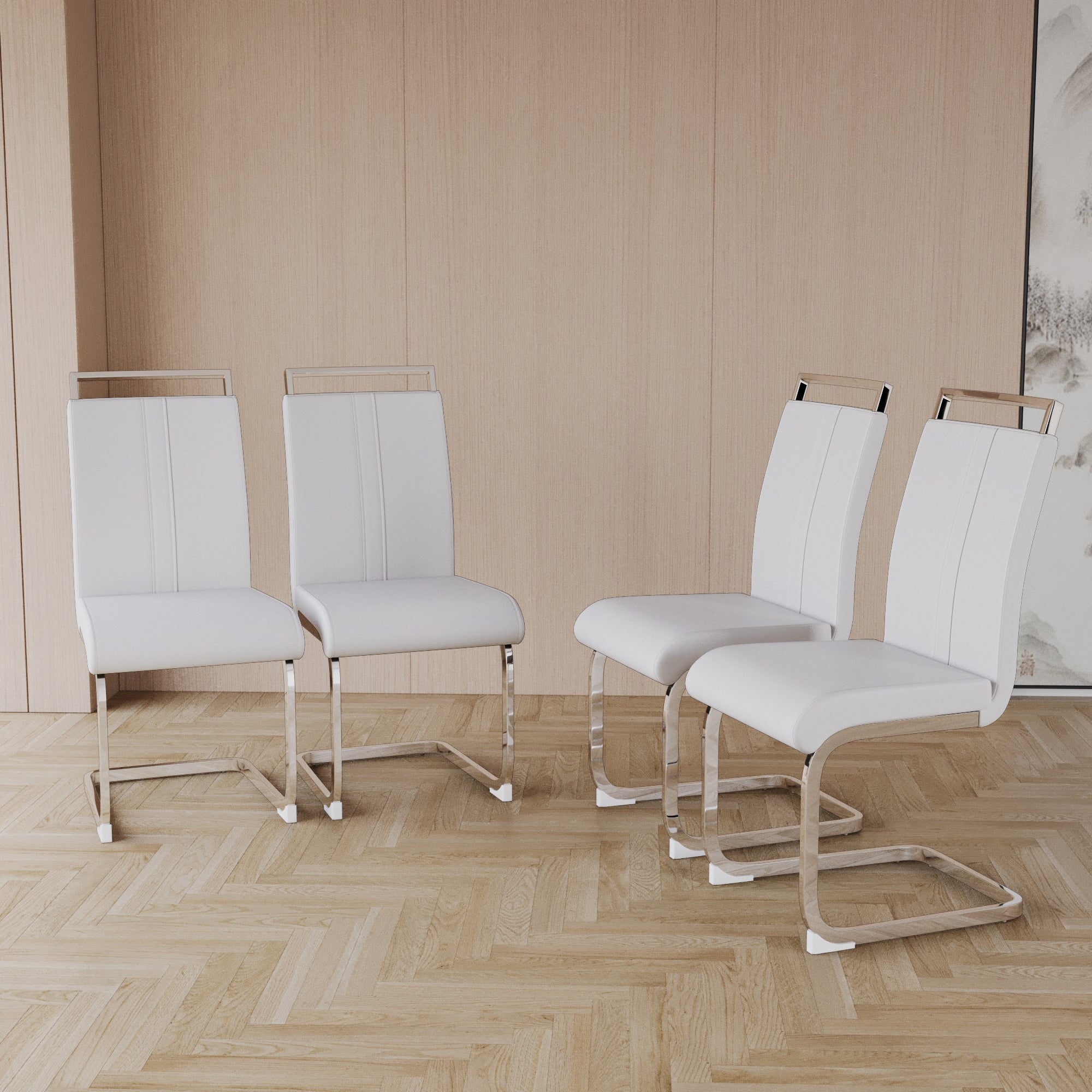 63 ' Medieval Modern MDF Dining Room Set