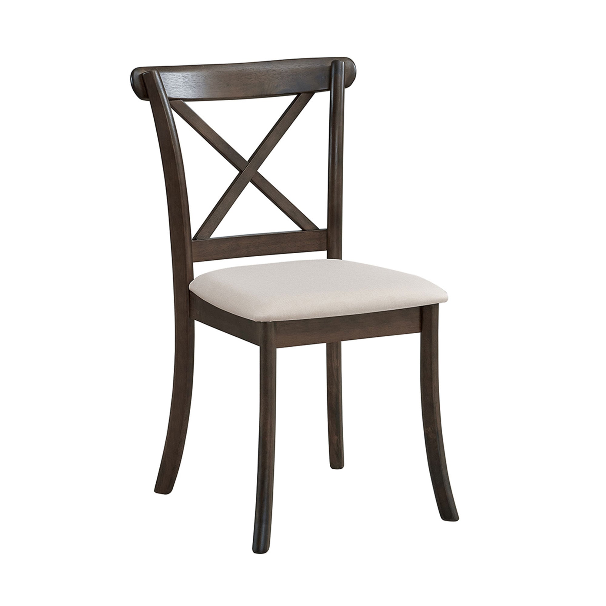 Wooden X Back Dining Chairs (Set of 2)