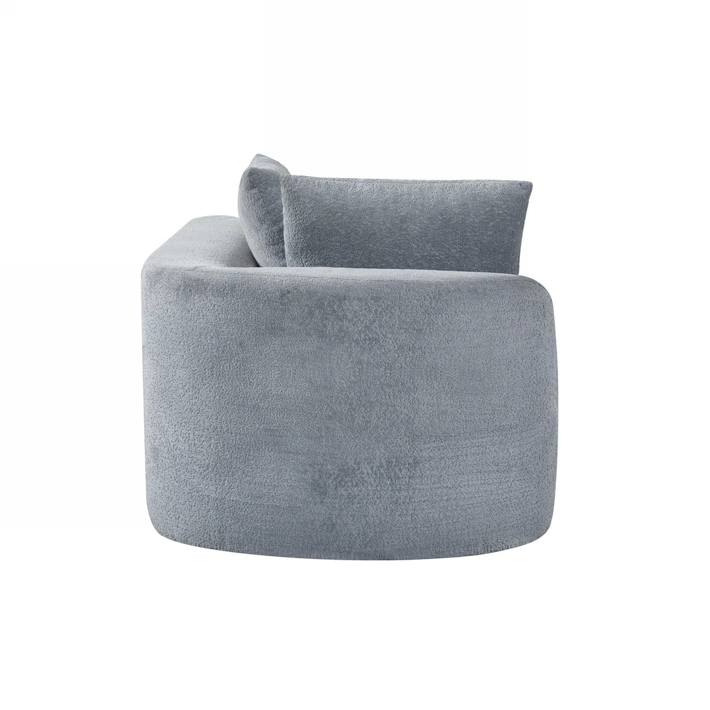 116' Modern Curved Sectional Sofa for Living Room