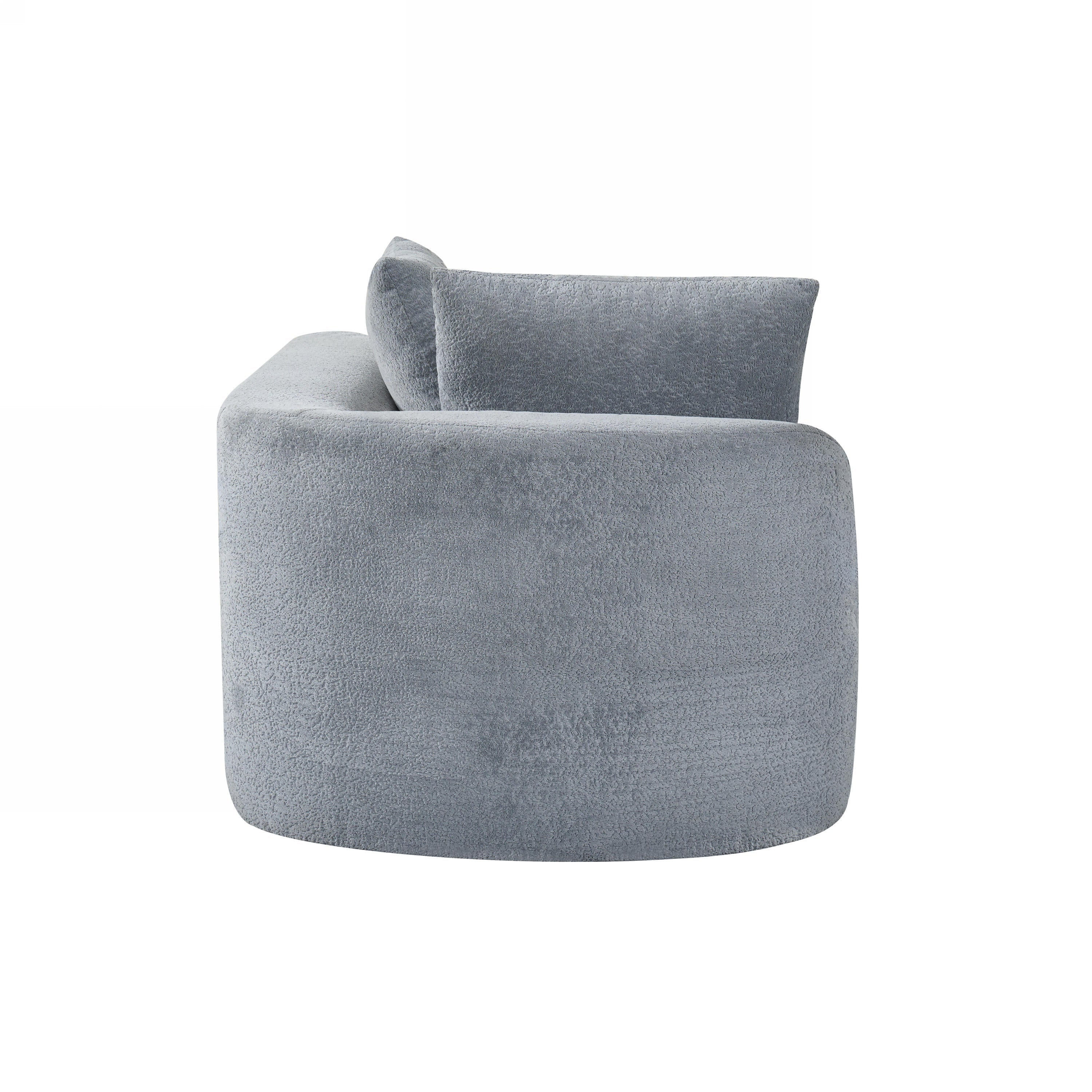116' Modern Curved Sectional Sofa for Living Room