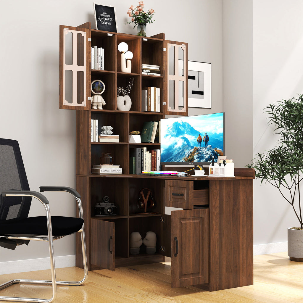 L-Shaped Design Corner Computer Desk for Home Office
