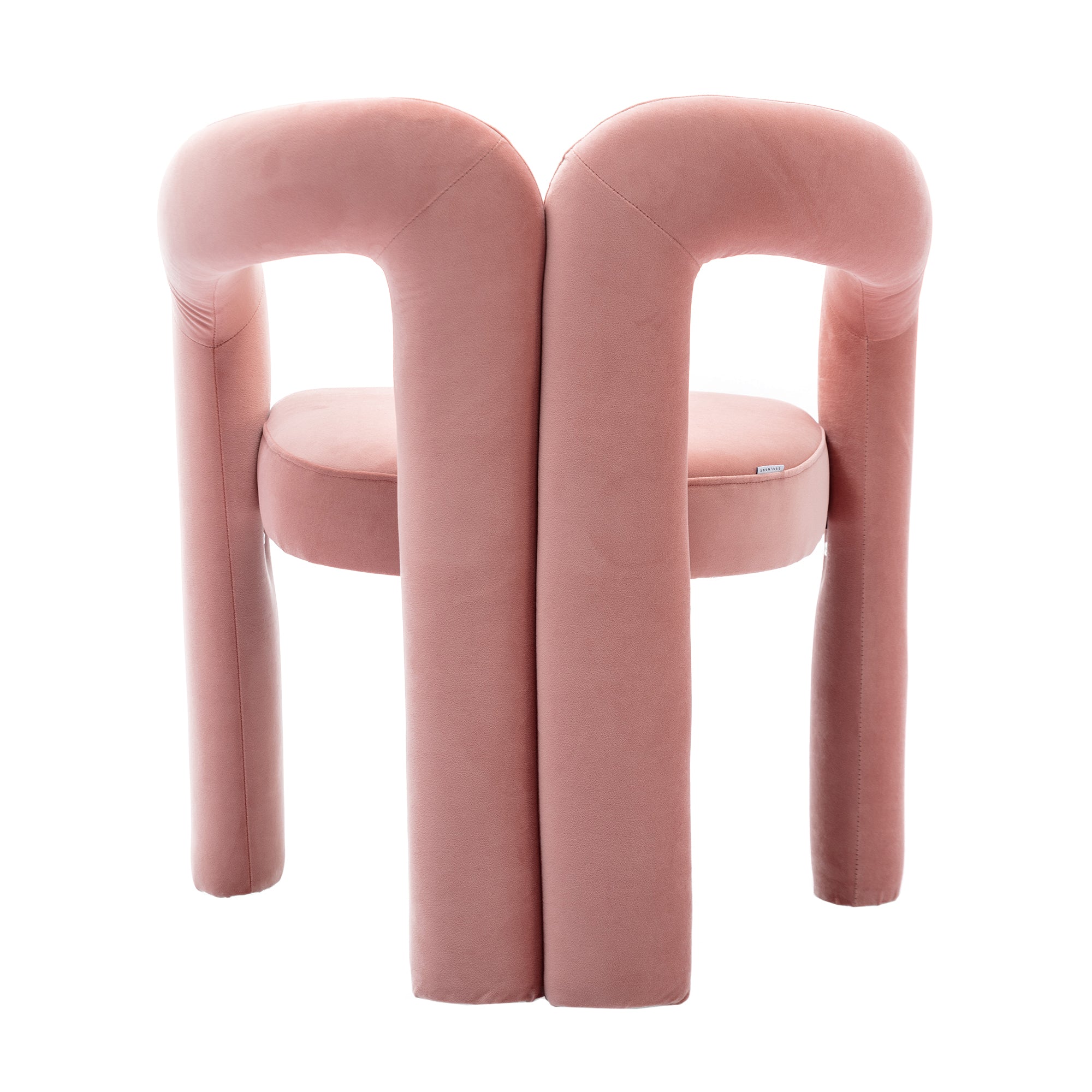 Contemporary Velvet Fabric Upholstered Accent Side Chairs (Set of 2)