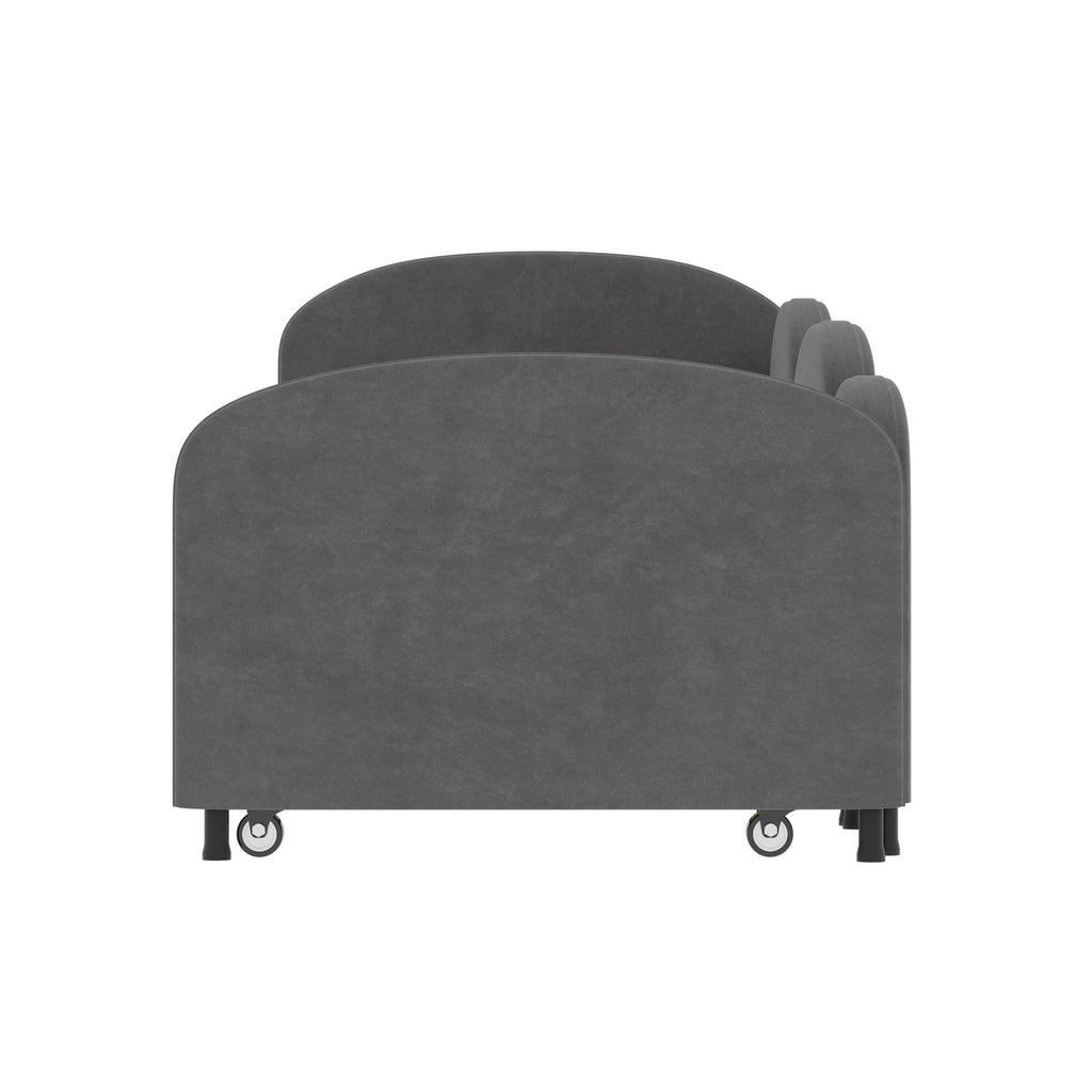 Modern Twin Size Velvet Upholstered Daybed