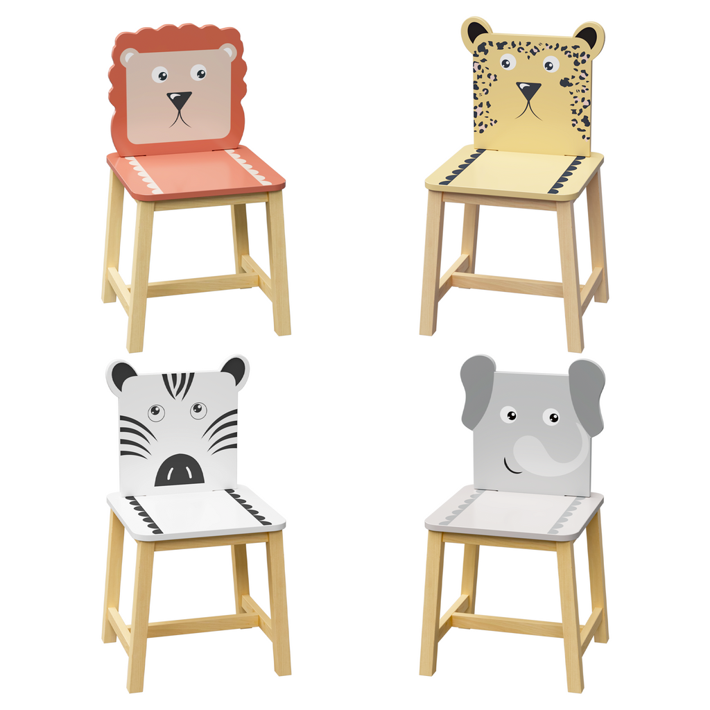 5 Piece Kiddy Table and Chair Set with 4 Chairs