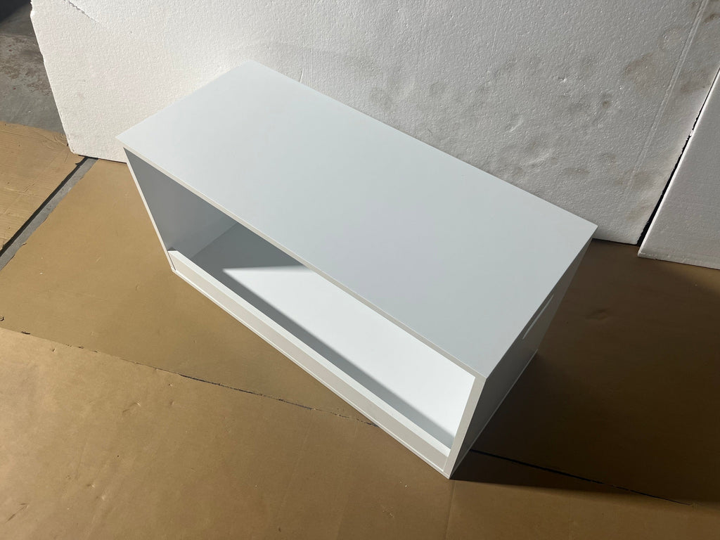 White Wooden Open Toy Storage Box for Kids