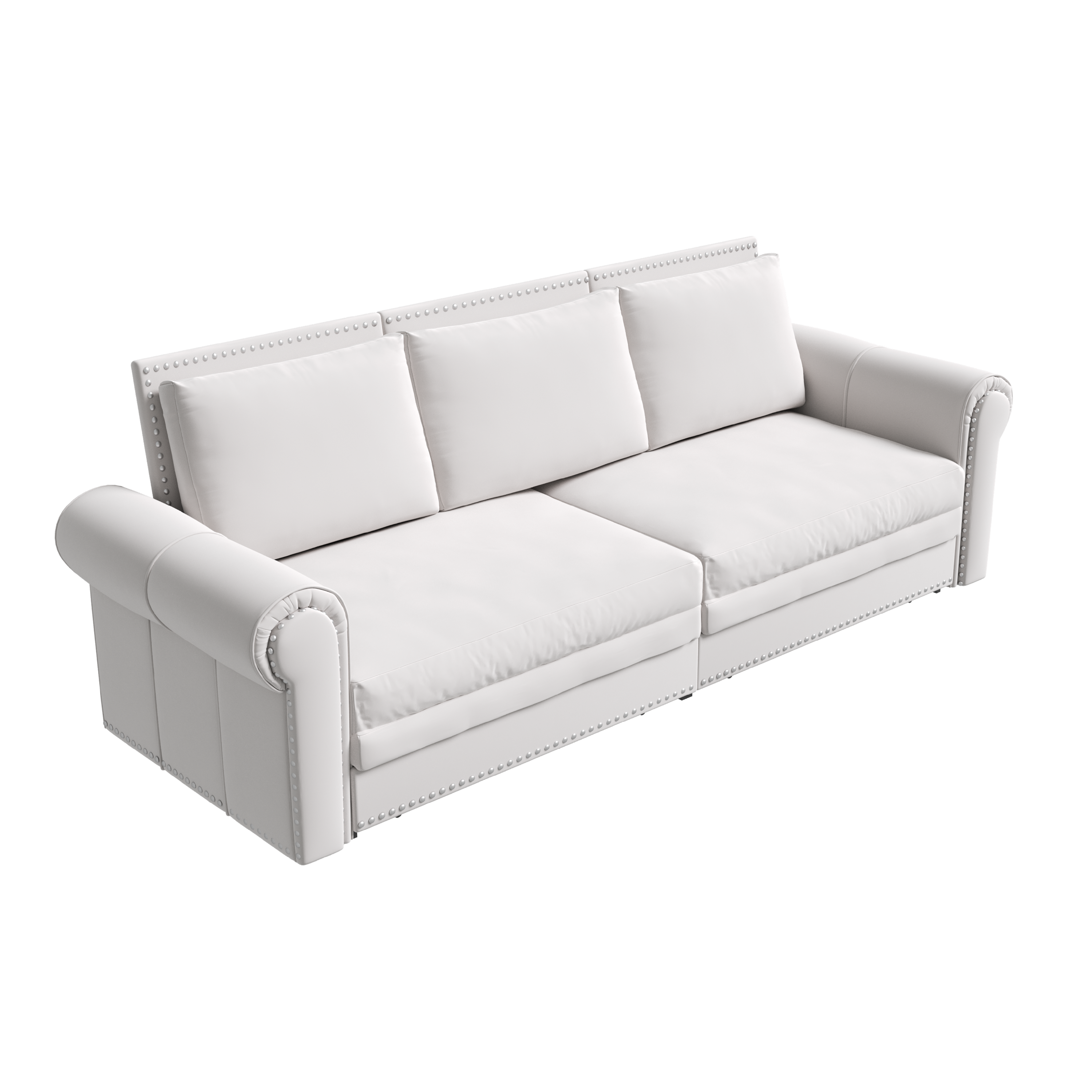 93.7' King Velvet Convertible Sleeper Sofa