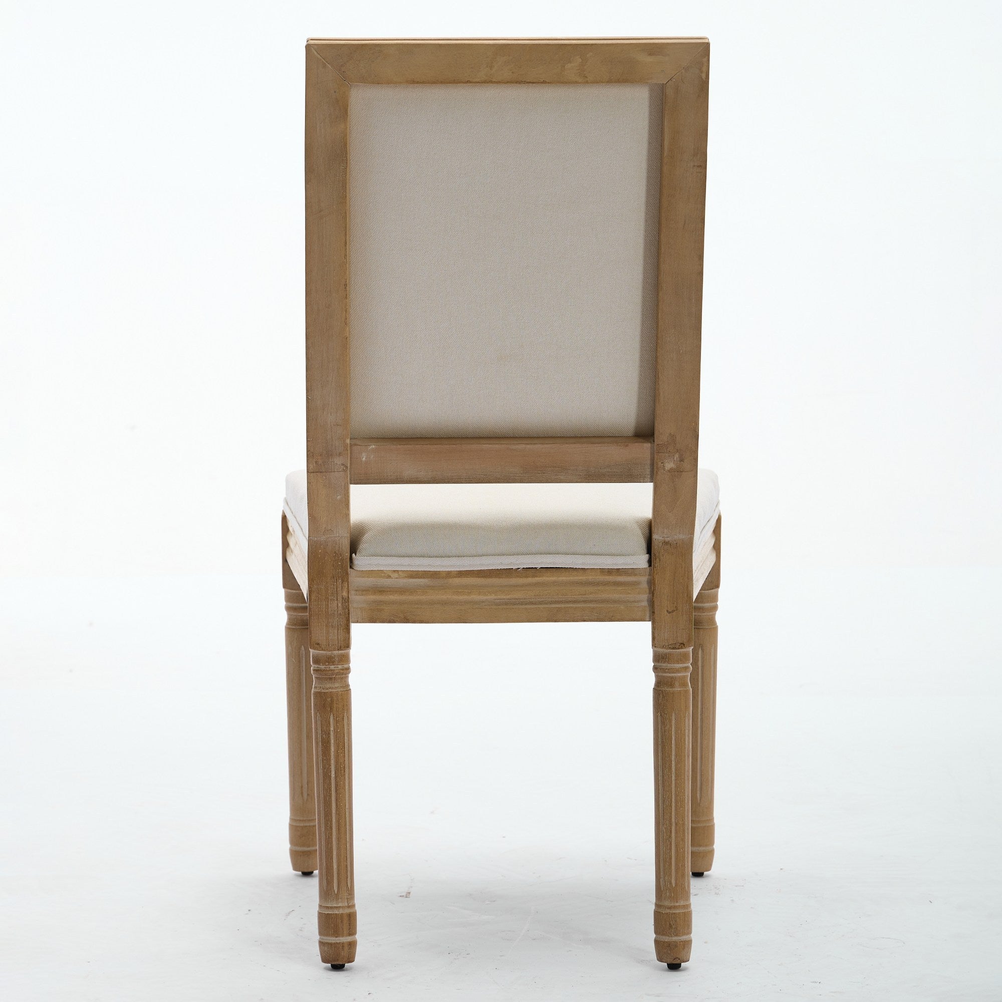 French Louis Dining Chairs with Square Backrest (Set of 2)