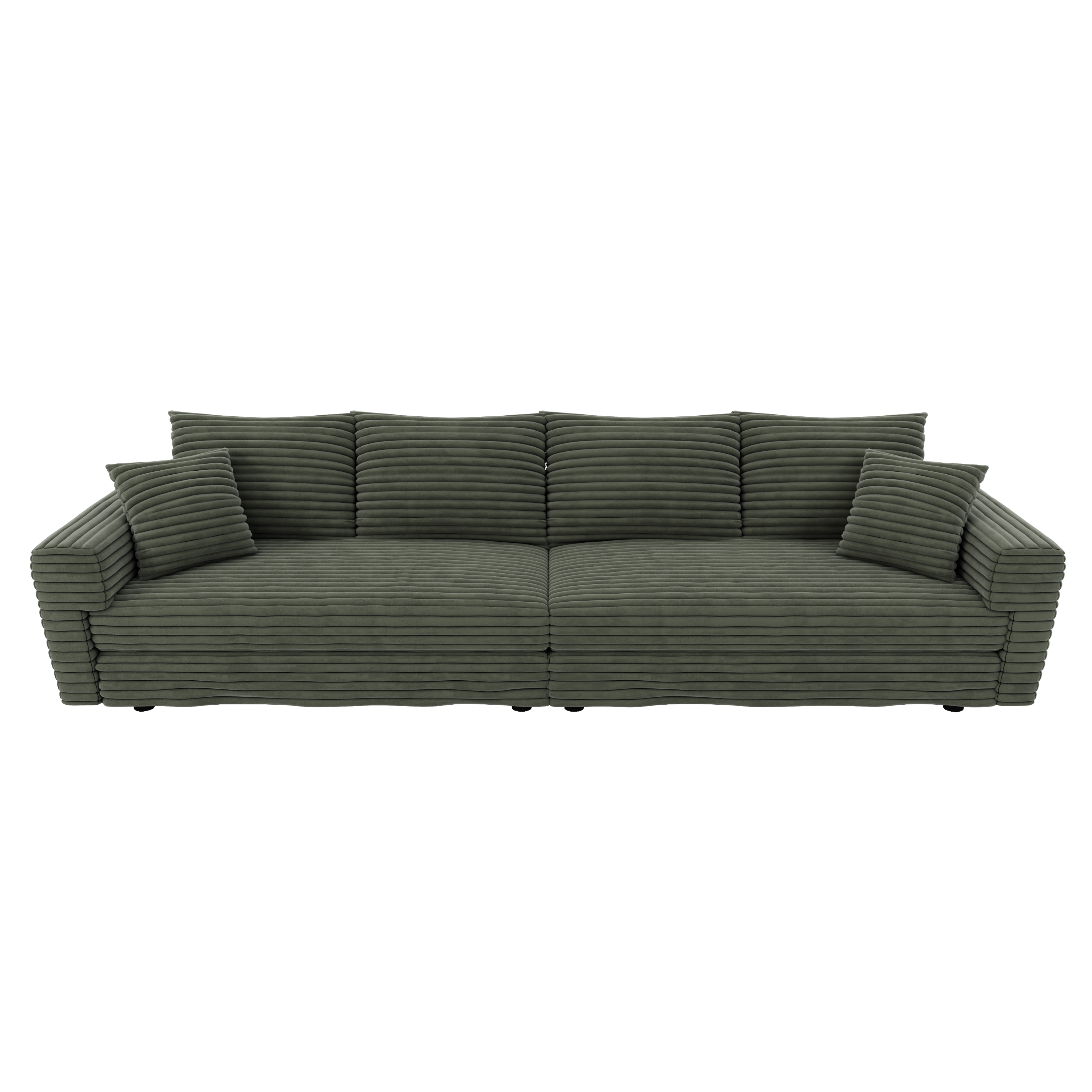 82.7' Modern Comfy Cloud Couch Sofa with Soft Pillows + Ottomans Option