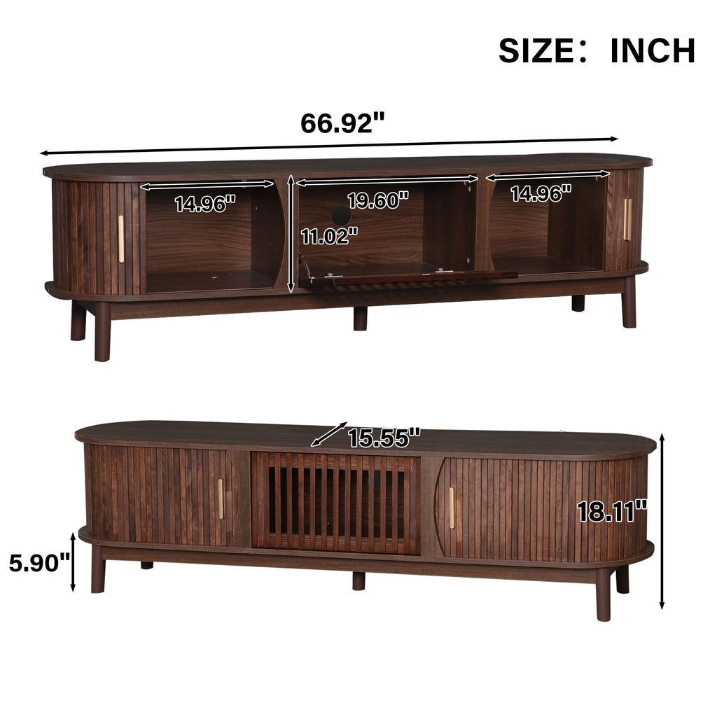 Modern Farmhouse TV Stand for 75' TVs