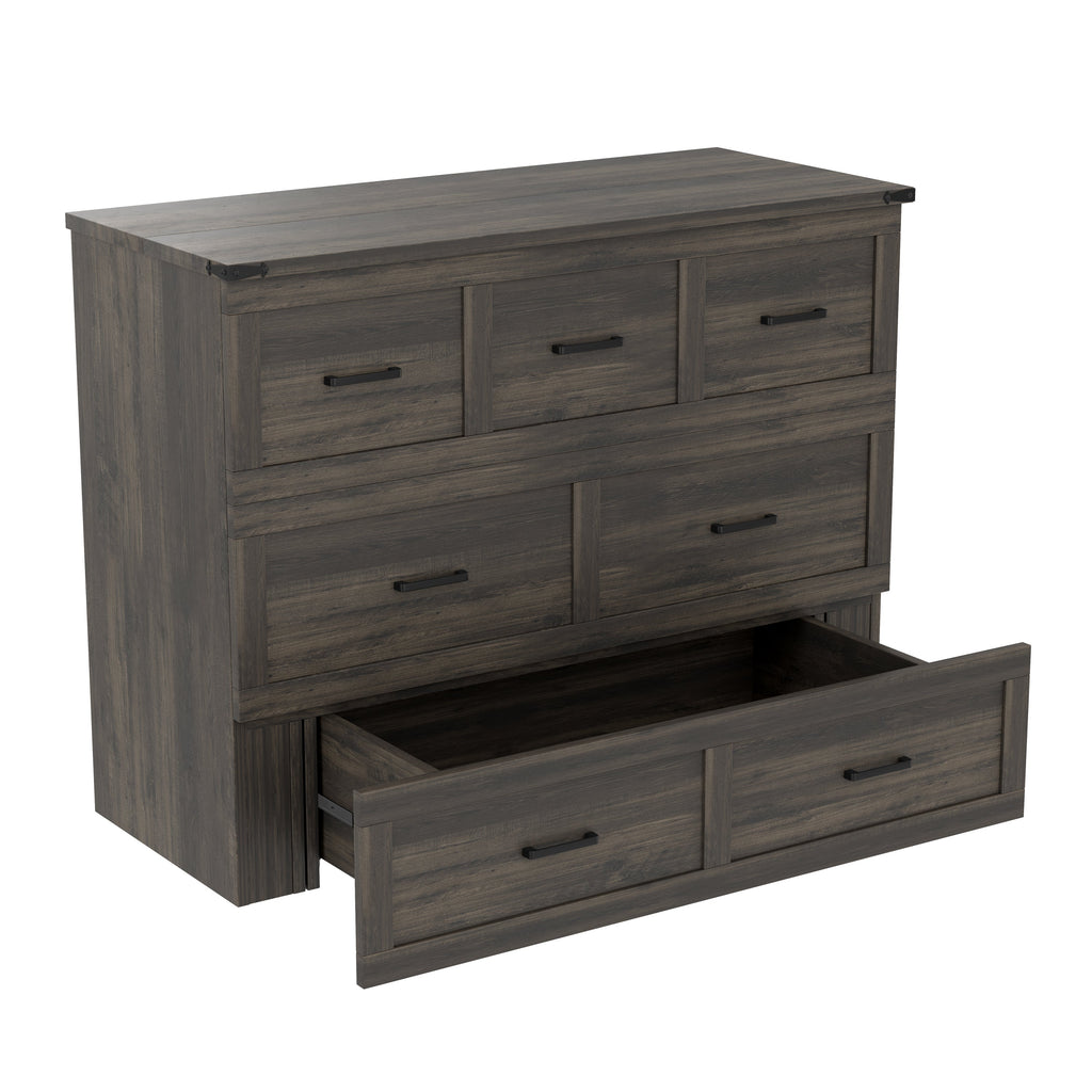 Murphy Bed Cabinet Full Size with Charging Station
