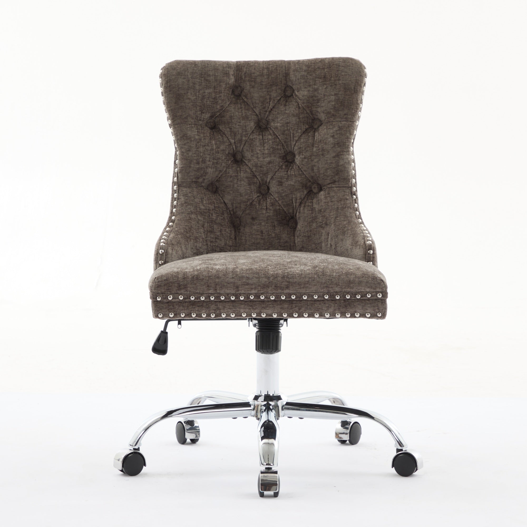 Modern Chenille Upholstered Tufted Button Home Office Chair