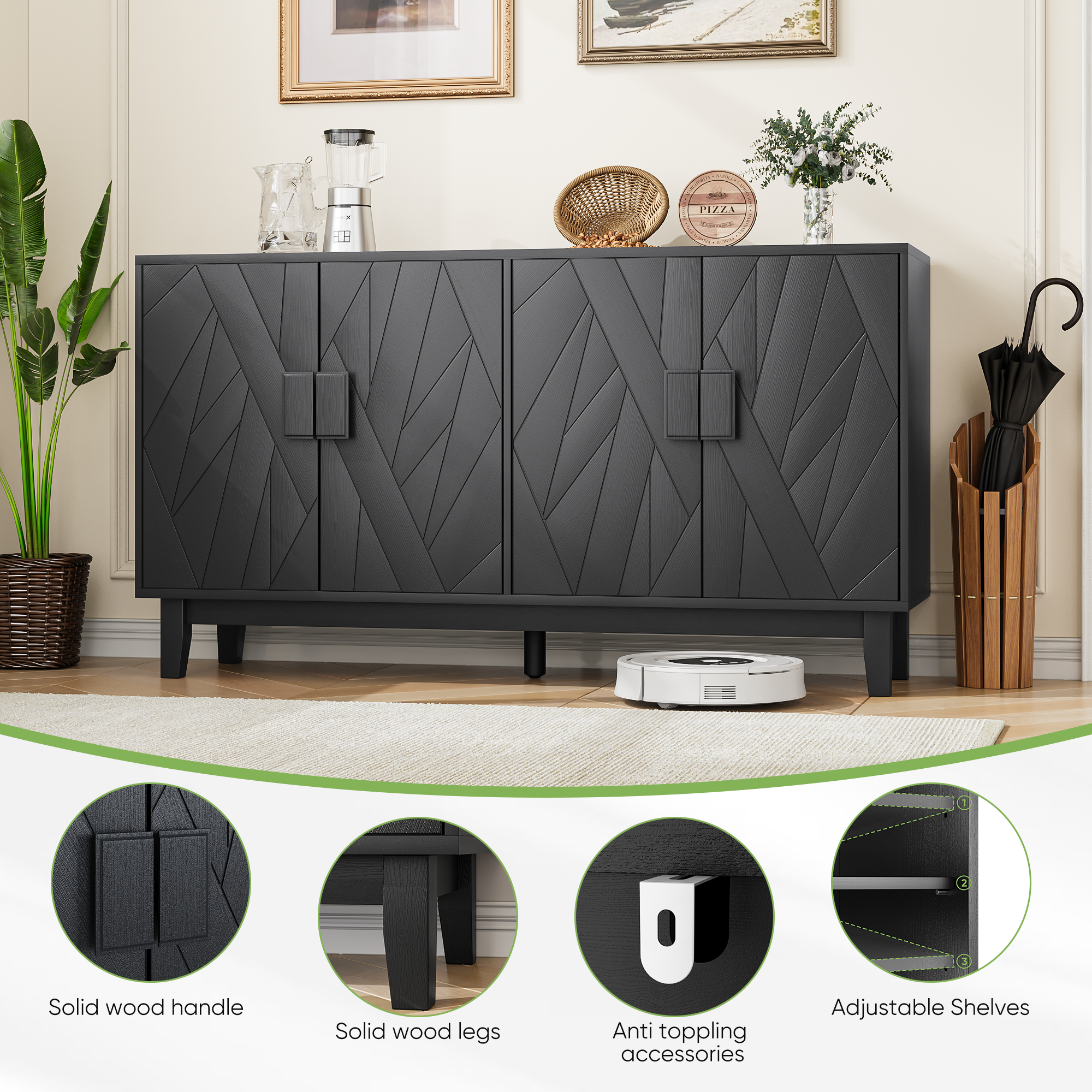 Medieval Modern Multifunctional Decorative Cabinet