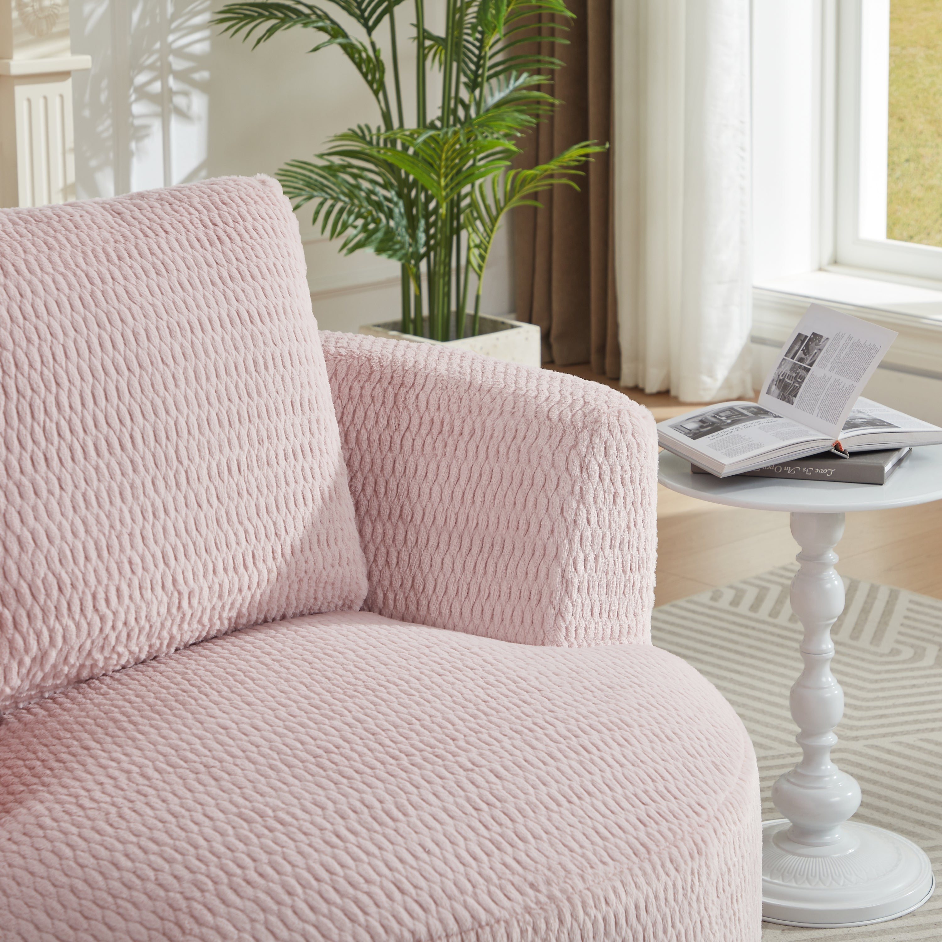 360° Swivel Compressible Accent Chair
