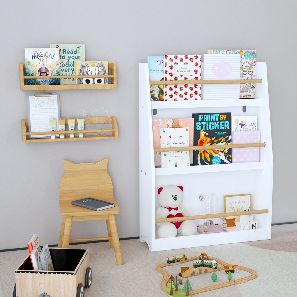 3 Tier Montessori Kids Book Display Rack