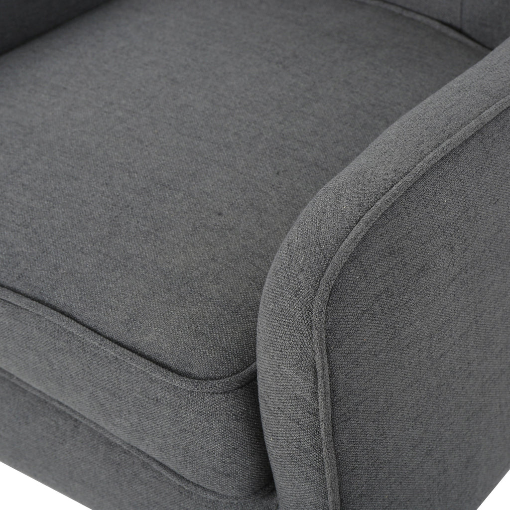 Mid-Century Modern Arm Chair with Tufted Back