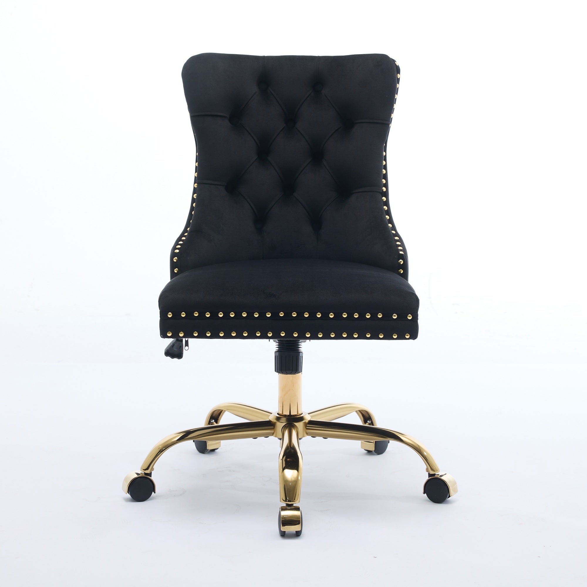 Modern Velvet Upholstered Tufted Button Home Office Chair