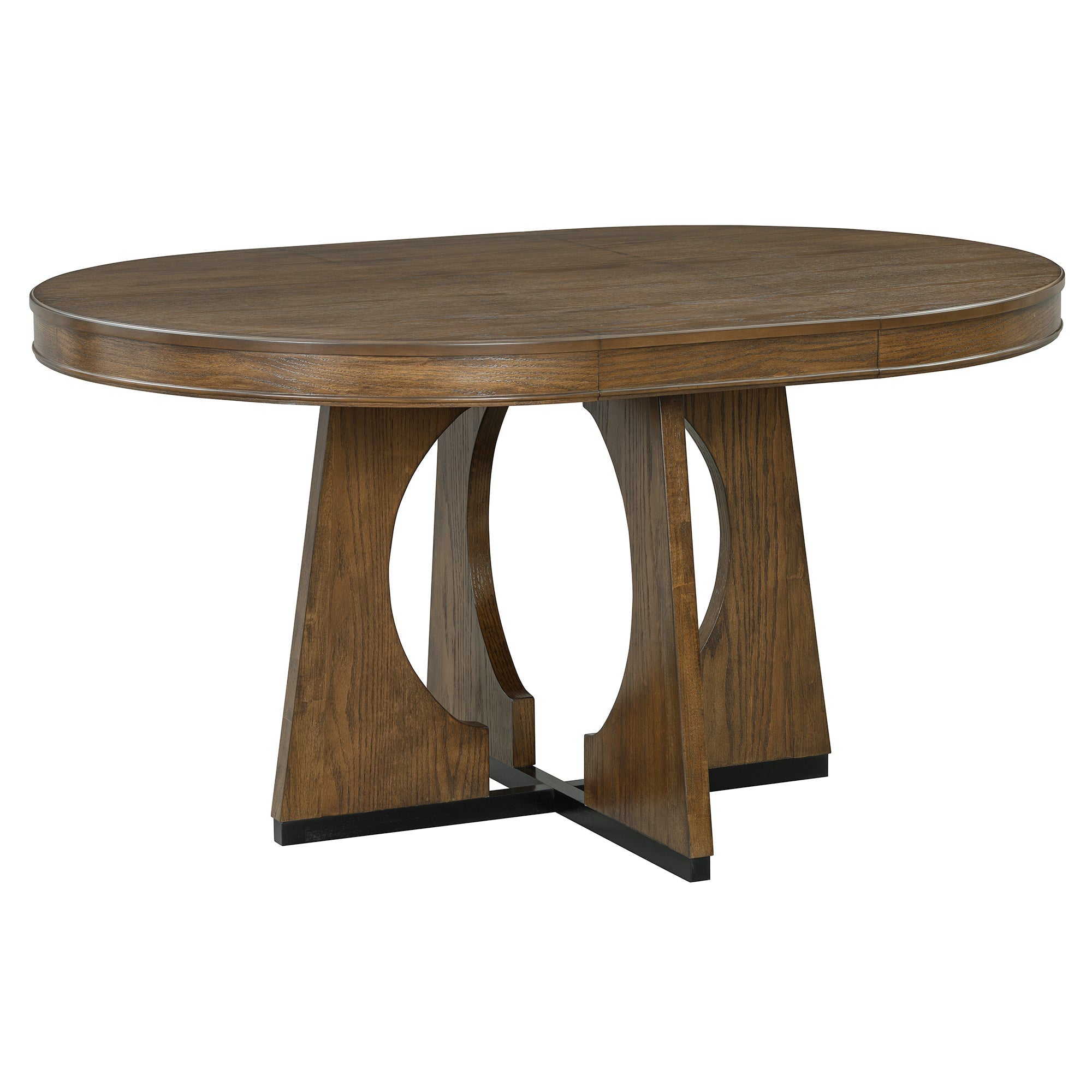 5-Piece Retro Extendable Dining Table Set with 16" Removable Leaf