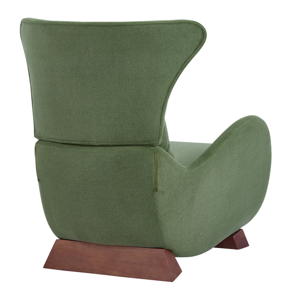 Modern Brown Polyester Accent Chair with Pet/Storage Space