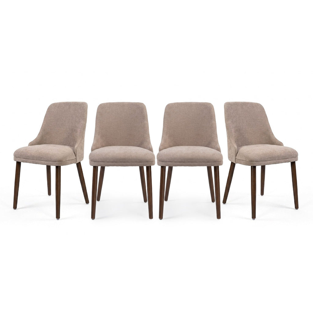 Firmoz Modern Soft Chenille Upholstered Side Chair Dining Chairs