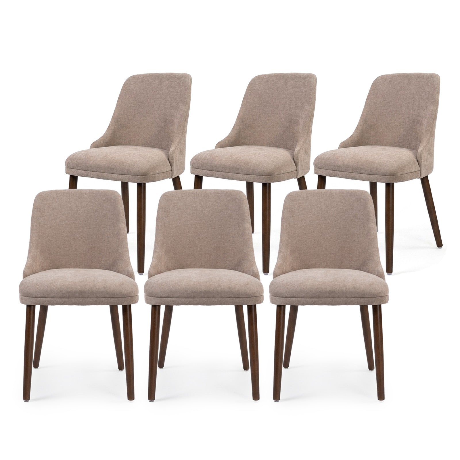 Firmoz Modern Soft Chenille Upholstered Side Chair Dining Chairs
