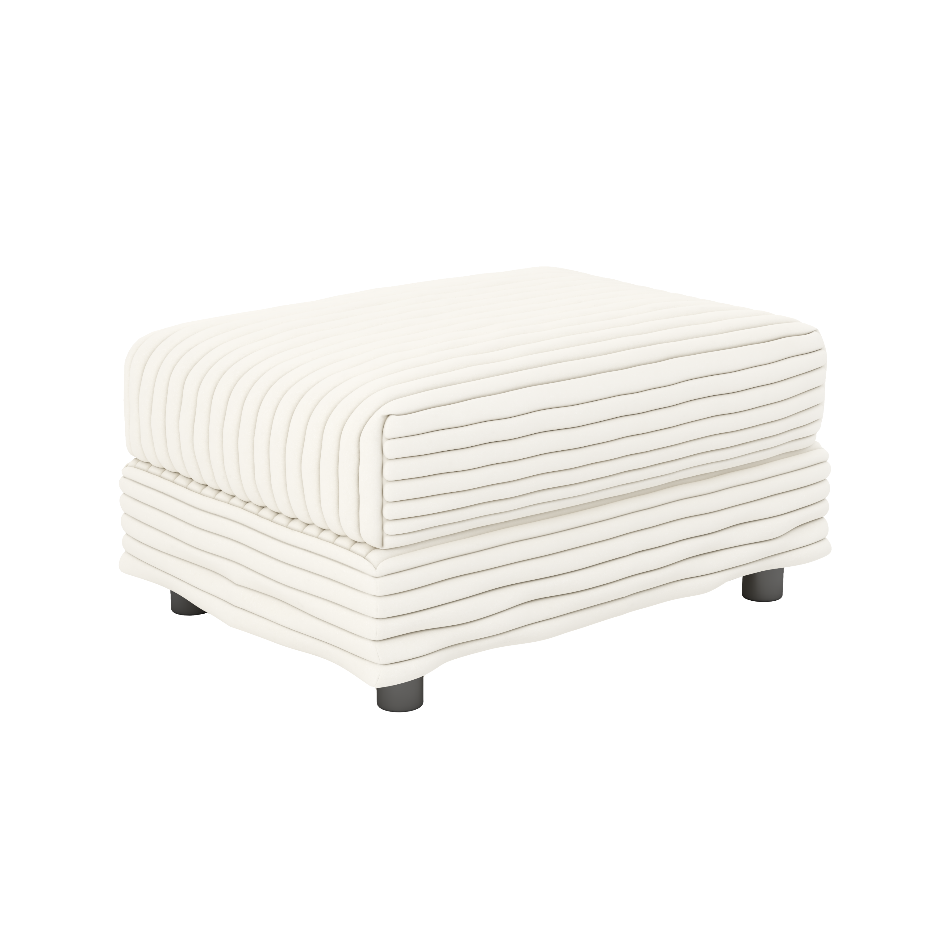 82.7' Modern Comfy Cloud Couch Sofa with Soft Pillows + Ottomans Option