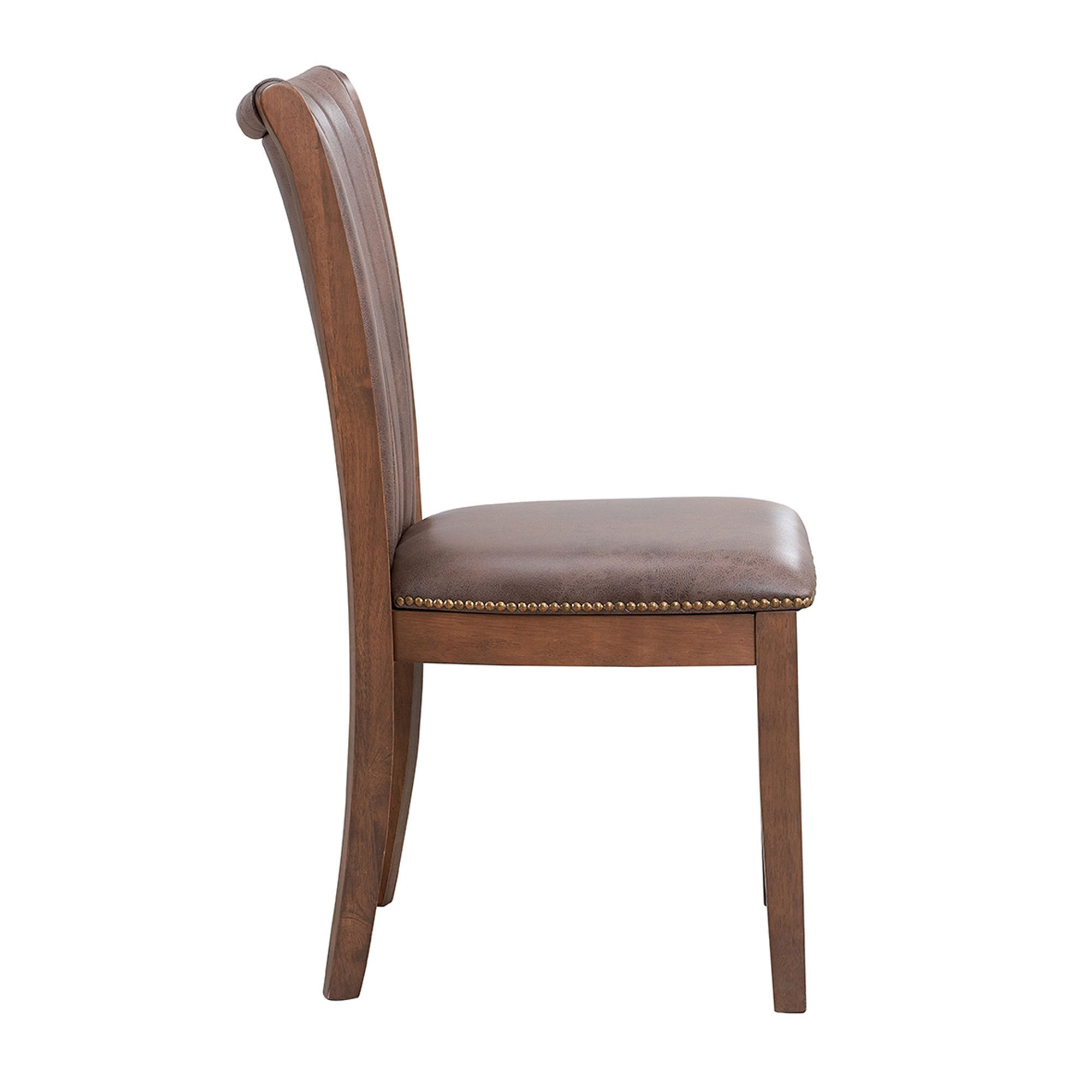 Mid Century Wooden Dining Chairs (Set of 2)
